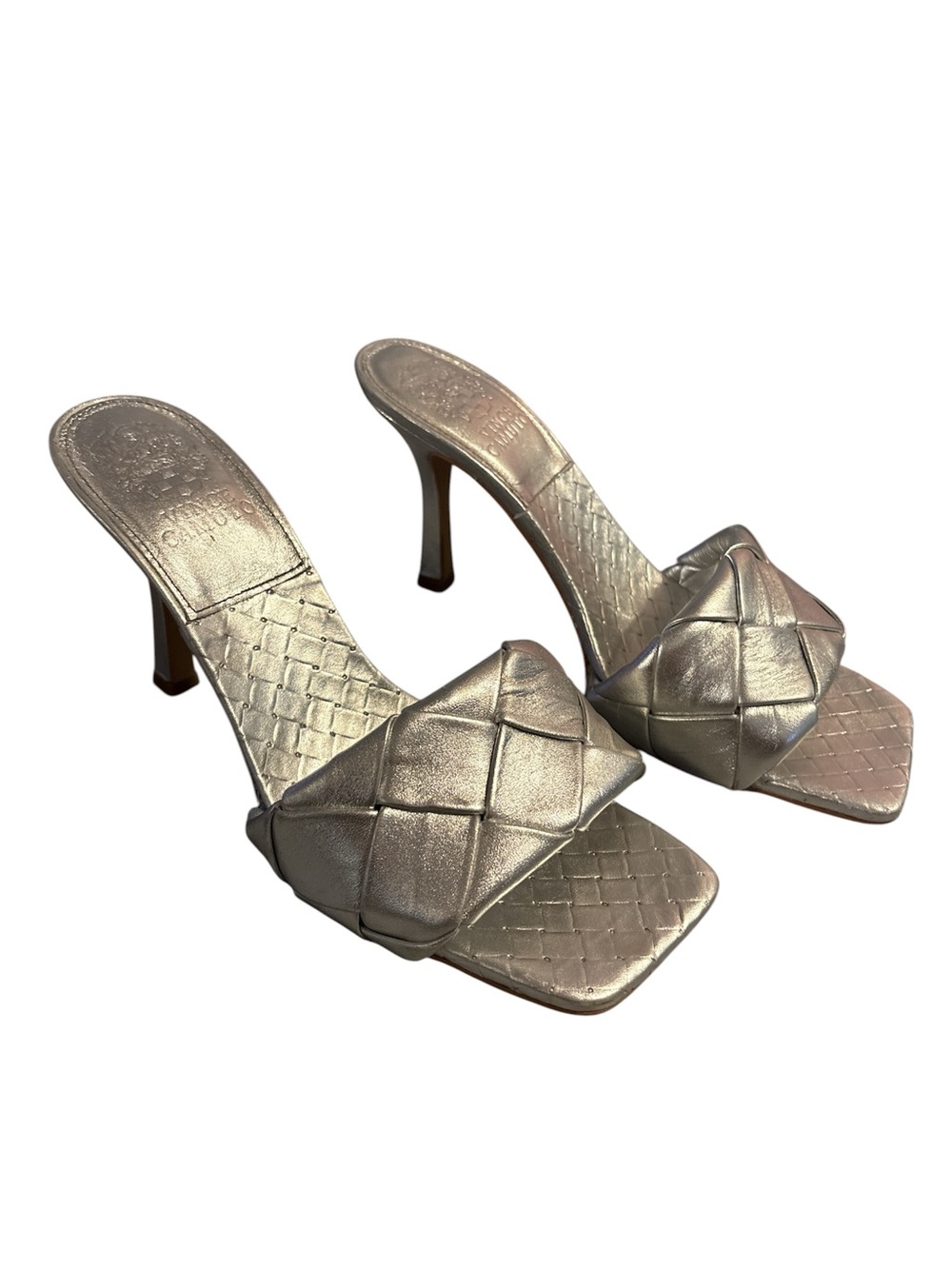 Vince Camaro Brelanie Woven Mule Metallic Size 8M